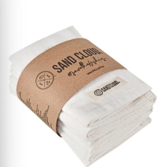 SAND CLOUD Terra Bath Washcloth Bundle - 6 Pack In Ivory - Picture 2 of 5